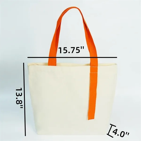 Custom Eco-Friendly Canvas Cotton Shopping Grocery Tote Bag - Custom Eco-Friendly Canvas Cotton Shopping Grocery Tote Bag - Image 1 of 3