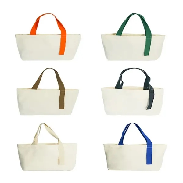 Custom Eco-Friendly Canvas Cotton Shopping Grocery Tote Bag - Custom Eco-Friendly Canvas Cotton Shopping Grocery Tote Bag - Image 2 of 3