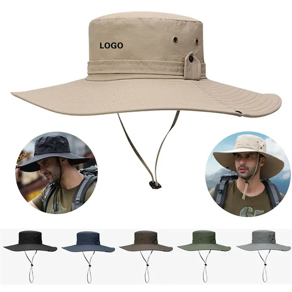 UPF 50+ Sun Hat with Wide Brim - UPF 50+ Sun Hat with Wide Brim - Image 0 of 2
