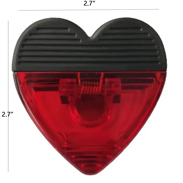 Multipurpose Heart Shape Plastic Magnetic Clip - Multipurpose Heart Shape Plastic Magnetic Clip - Image 1 of 3