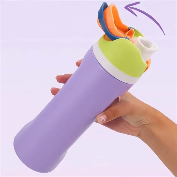 24 oz Insulated Stainless Steel Water Bottle with Straw for - 24 oz Insulated Stainless Steel Water Bottle with Straw for - Image 3 of 4
