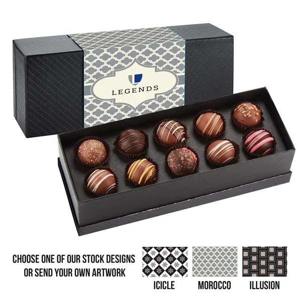 10 Piece Belgian Chocolate Truffle Box - 10 Piece Belgian Chocolate Truffle Box - Image 0 of 0
