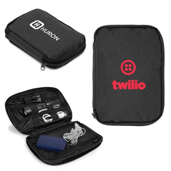 rPET Zippered Tool and Electronic Accessory Pouch - rPET Zippered Tool and Electronic Accessory Pouch - Image 0 of 5