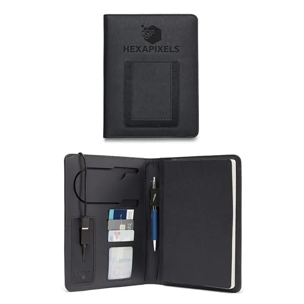 Leeman Roma 6"x8" Wireless Power Charger Refillable Journal - Leeman Roma 6"x8" Wireless Power Charger Refillable Journal - Image 0 of 7