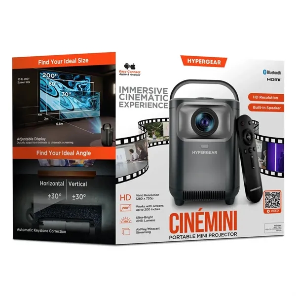 HyperGear CineMini Portable Mini Projector - HyperGear CineMini Portable Mini Projector - Image 0 of 1