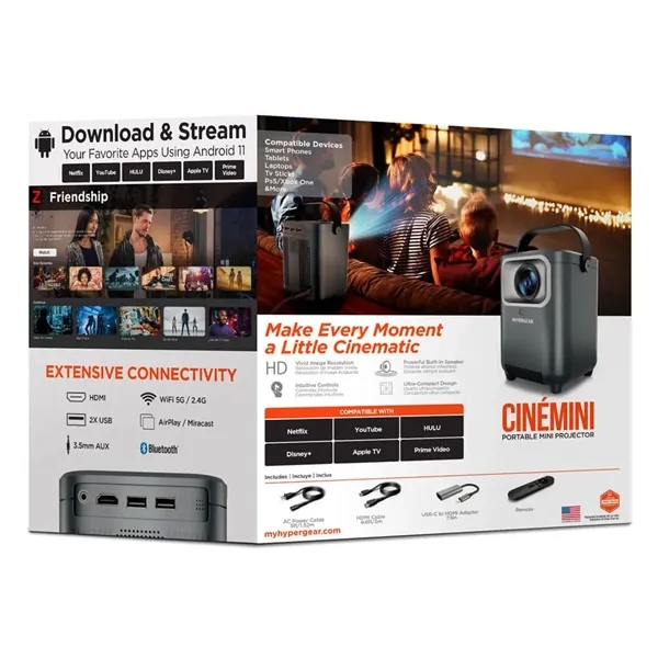 HyperGear CineMini Portable Mini Projector - HyperGear CineMini Portable Mini Projector - Image 1 of 1