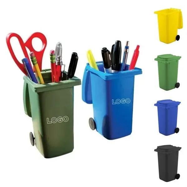 Desk Trash Can Pen Holder - Desk Trash Can Pen Holder - Image 0 of 5