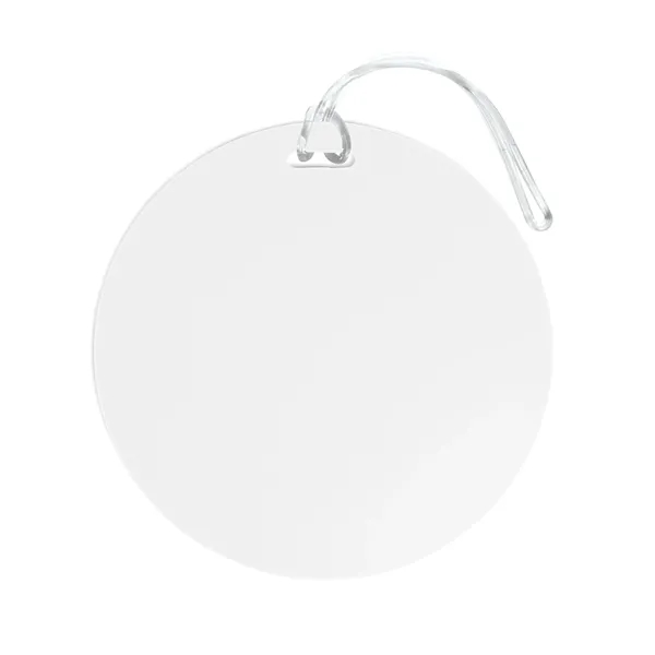 Imprinted Full Color Round Luggage Tag - Imprinted Full Color Round Luggage Tag - Image 1 of 2
