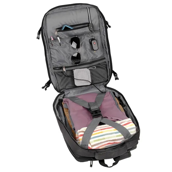 Qanta Tech Oxford Overnighter Backpack - Qanta Tech Oxford Overnighter Backpack - Image 3 of 12