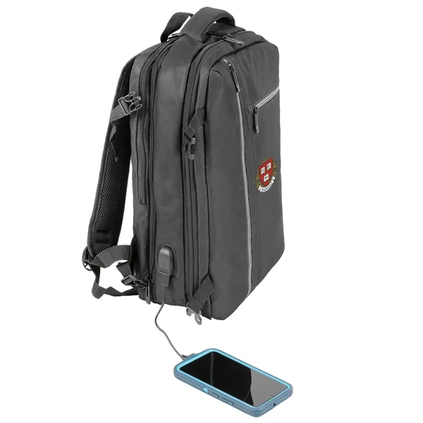Qanta Tech Oxford Overnighter Backpack - Qanta Tech Oxford Overnighter Backpack - Image 4 of 12