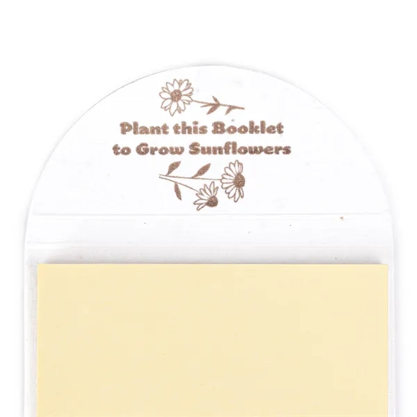 Biodegradable Flower Seeded Sticky Note Pad - Biodegradable Flower Seeded Sticky Note Pad - Image 2 of 4