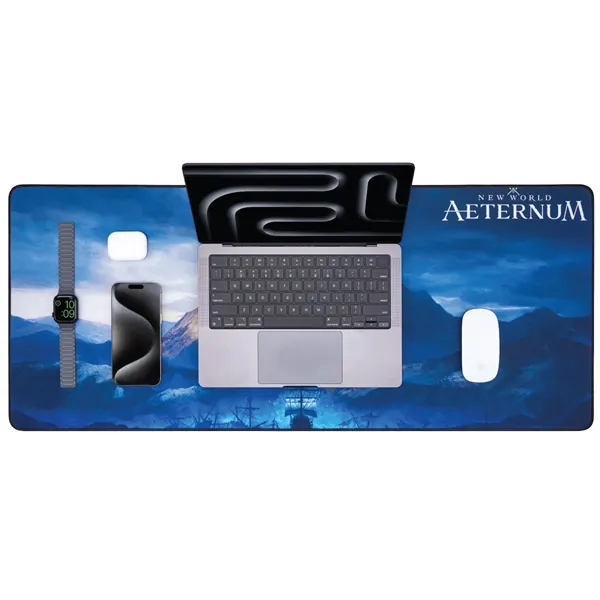 XXL Mouse Pad Desk Mat w/Stitched Edges and Sublimation - XXL Mouse Pad Desk Mat w/Stitched Edges and Sublimation - Image 1 of 4