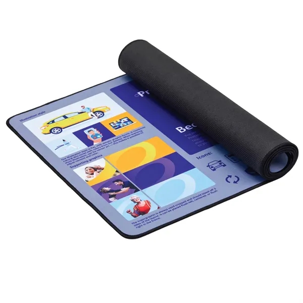 XXL Mouse Pad Desk Mat w/Stitched Edges and Sublimation - XXL Mouse Pad Desk Mat w/Stitched Edges and Sublimation - Image 2 of 4