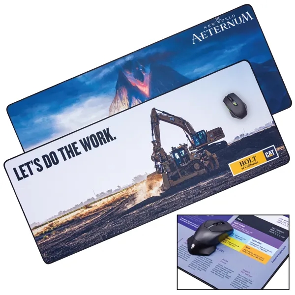 XXL Mouse Pad Desk Mat w/Stitched Edges and Sublimation