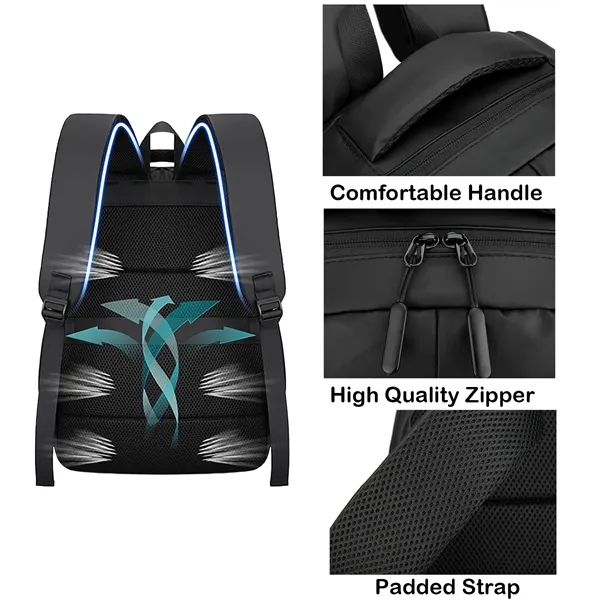 Multifunctional Large Capacity Waterproof Laptop Backpack - Multifunctional Large Capacity Waterproof Laptop Backpack - Image 3 of 7