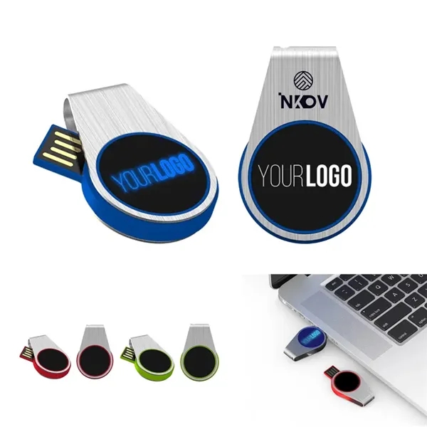 32GB Swivel LED USB Drive - 32GB Swivel LED USB Drive - Image 0 of 4