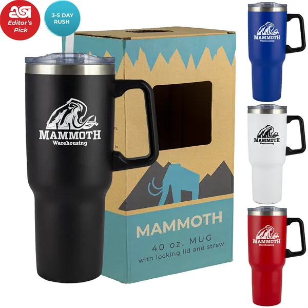 Mammoth 40 Oz Vacuum Insulated Mug - Mammoth 40 Oz Vacuum Insulated Mug - Image 0 of 4