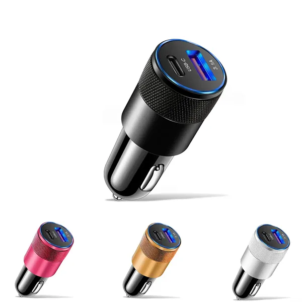 Car Charger 3.1A Usb Type-C 15W Pd Adapter - Car Charger 3.1A Usb Type-C 15W Pd Adapter - Image 0 of 3