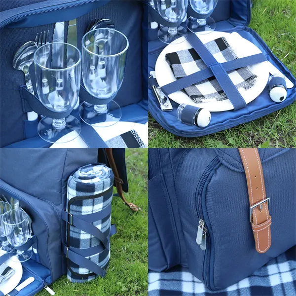 Dolores Park Pack - Picnic Backpack For Two - Dolores Park Pack - Picnic Backpack For Two - Image 4 of 6