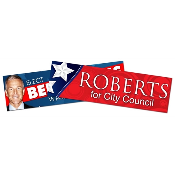 Political Campaign Bumper Sticker / Decal - UV-Coated Vinyl - Political Campaign Bumper Sticker / Decal - UV-Coated Vinyl - Image 0 of 0