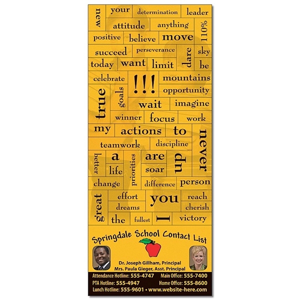 School Magna-Phrase Magnet - 3.5x8.25 with Business Card Mag - School Magna-Phrase Magnet - 3.5x8.25 with Business Card Mag - Image 0 of 0