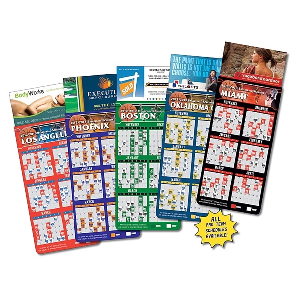 Magna-Card Business Card Magnet - Basketball Schedules (3.5x