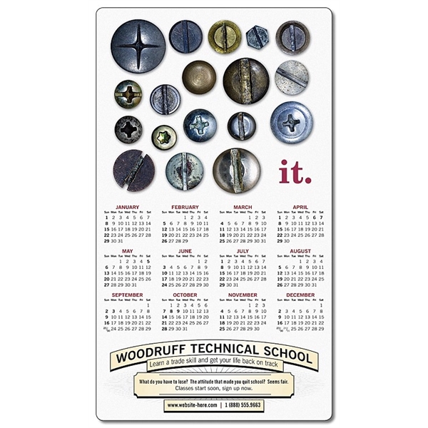 School Calendar Magnet - 4x7 Round Corners - 25 mil. - School Calendar Magnet - 4x7 Round Corners - 25 mil. - Image 0 of 0