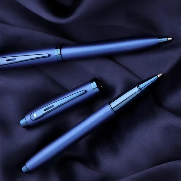 SHEAFFER® 100 9371 Satin Blue Trim Executive Ballpoint Pen - SHEAFFER® 100 9371 Satin Blue Trim Executive Ballpoint Pen - Image 6 of 8
