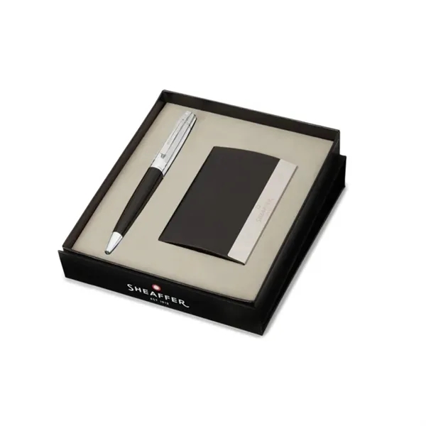 SHEAFFER® Gift Set 300 Ballpoint Pen w/ Business Card Holder - SHEAFFER® Gift Set 300 Ballpoint Pen w/ Business Card Holder - Image 11 of 11