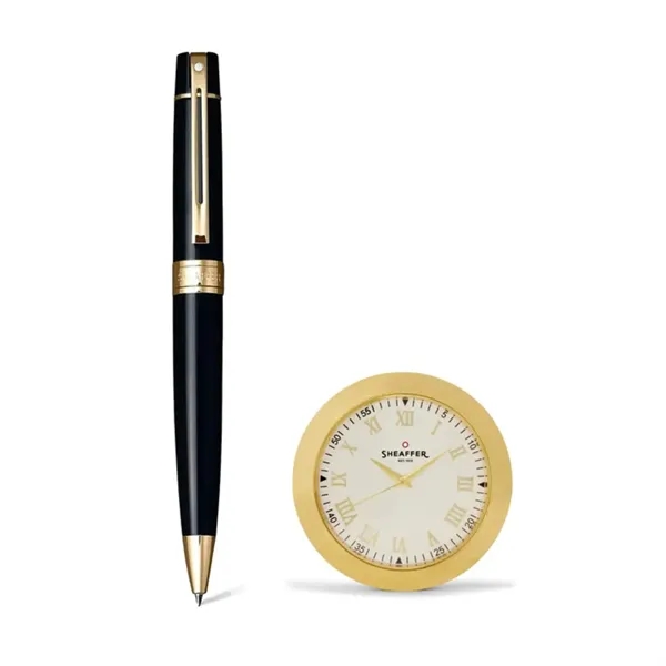 SHEAFFER® Executive Gift Set 300 Ballpoint Pen w Table Clock - SHEAFFER® Executive Gift Set 300 Ballpoint Pen w Table Clock - Image 1 of 10