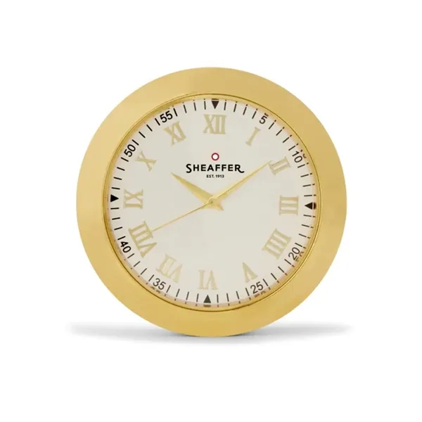 SHEAFFER® Gift Set Chrome 300 Ballpoint Pen w/ Table Clock - SHEAFFER® Gift Set Chrome 300 Ballpoint Pen w/ Table Clock - Image 7 of 8