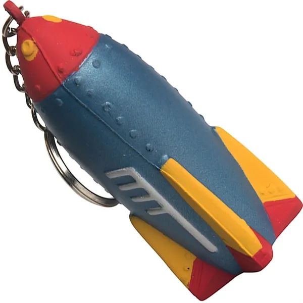 Custom Rocket Stress Reliever Keychain