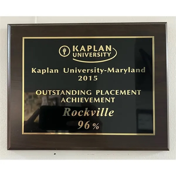 Cherry Finish Plaque - Cherry Finish Plaque - Image 1 of 2