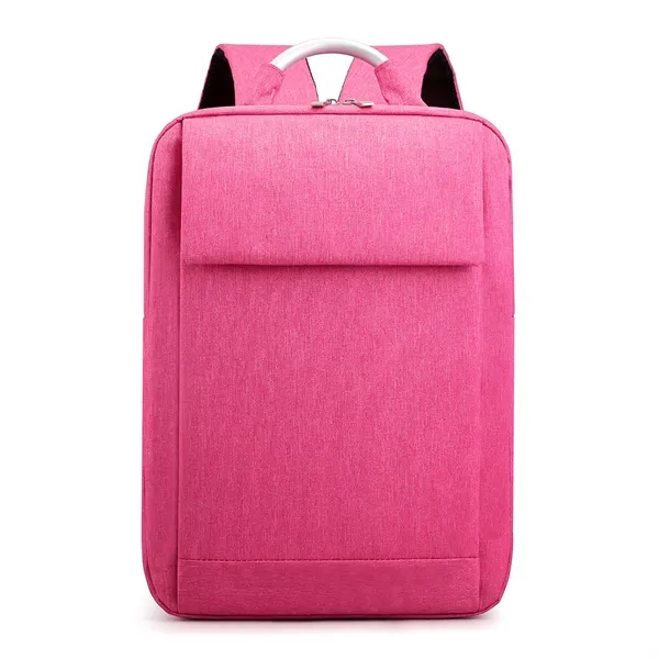 Metal Handle Dual-Compartment Business Laptop Backpack - Metal Handle Dual-Compartment Business Laptop Backpack - Image 7 of 8