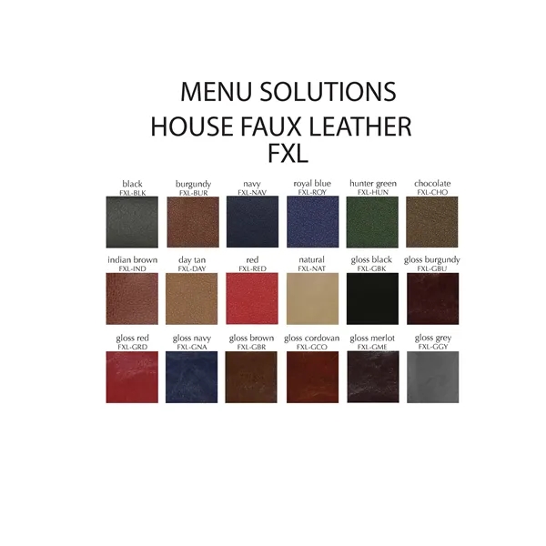 Double Panel/2 Views Menu Cover - Double Panel/2 Views Menu Cover - Image 1 of 1