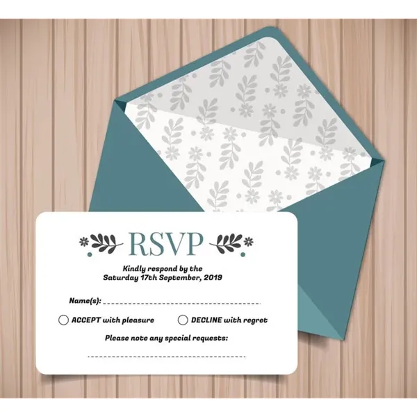 RSVP Cards (5" x 7") - RSVP Cards (5" x 7") - Image 0 of 1