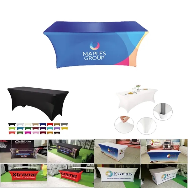 6ft Standard Stretch Table Cover (Full Color Dye Sublimation - 6ft Standard Stretch Table Cover (Full Color Dye Sublimation - Image 0 of 1