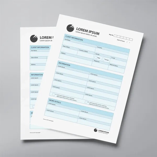 Full Color Document/Form Printing 8.5" x 11" 20lb Copy Paper - Full Color Document/Form Printing 8.5" x 11" 20lb Copy Paper - Image 0 of 0