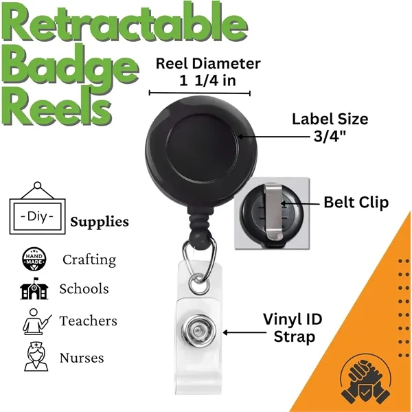 Custom Retractable ID & Key-Card Badge Reels - Custom Retractable ID & Key-Card Badge Reels - Image 4 of 4