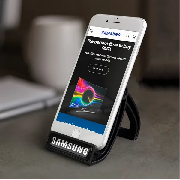 KURV Stand™ mobile phone/tablet stand for on-the-go - KURV Stand™ mobile phone/tablet stand for on-the-go - Image 0 of 2