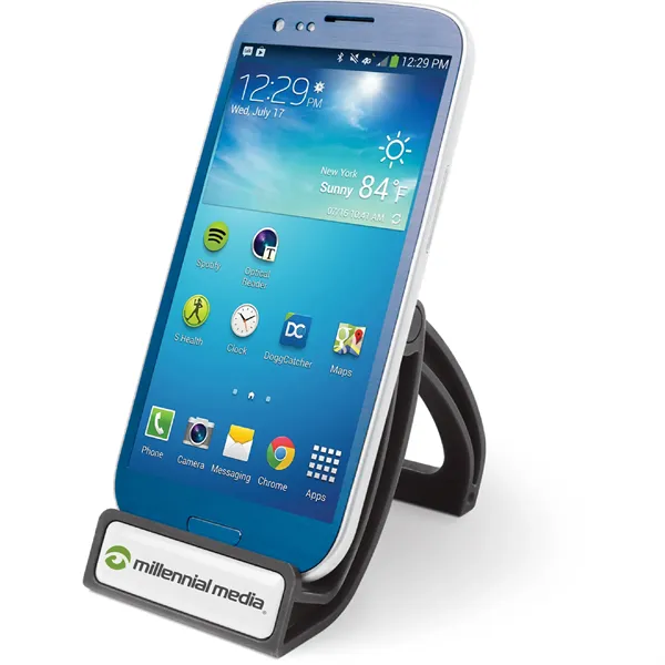 KURV Stand™ mobile phone/tablet stand for on-the-go - KURV Stand™ mobile phone/tablet stand for on-the-go - Image 1 of 2