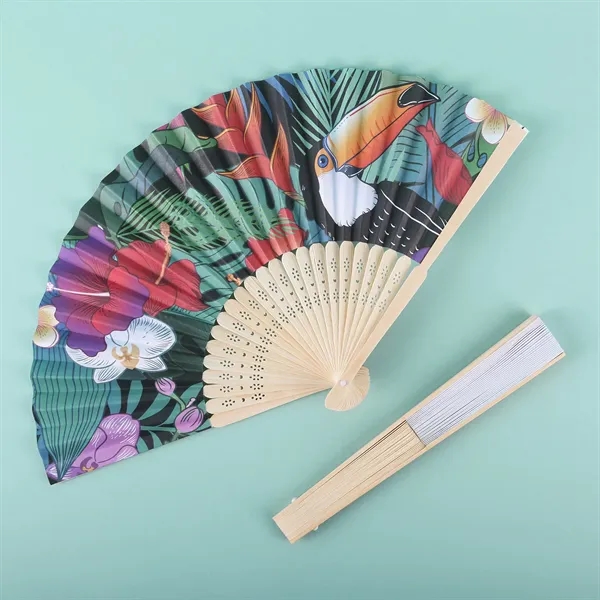 Printed Dynasty Hand Fan - Printed Dynasty Hand Fan - Image 0 of 6