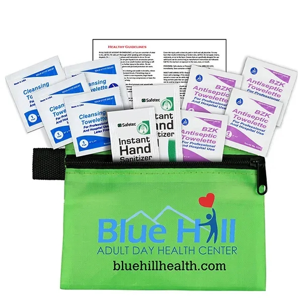 Dallas 10 Piece Antiseptic First Aid Kit in Zipper Pouch - Dallas 10 Piece Antiseptic First Aid Kit in Zipper Pouch - Image 10 of 23