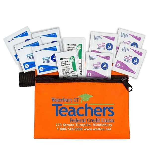 Dallas 10 Piece Antiseptic First Aid Kit in Zipper Pouch - Dallas 10 Piece Antiseptic First Aid Kit in Zipper Pouch - Image 11 of 23