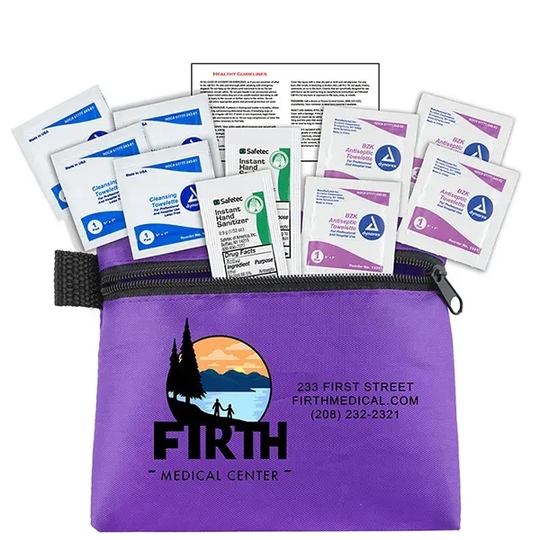 Dallas 10 Piece Antiseptic First Aid Kit in Zipper Pouch - Dallas 10 Piece Antiseptic First Aid Kit in Zipper Pouch - Image 12 of 23