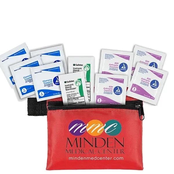 Dallas 10 Piece Antiseptic First Aid Kit in Zipper Pouch - Dallas 10 Piece Antiseptic First Aid Kit in Zipper Pouch - Image 13 of 23