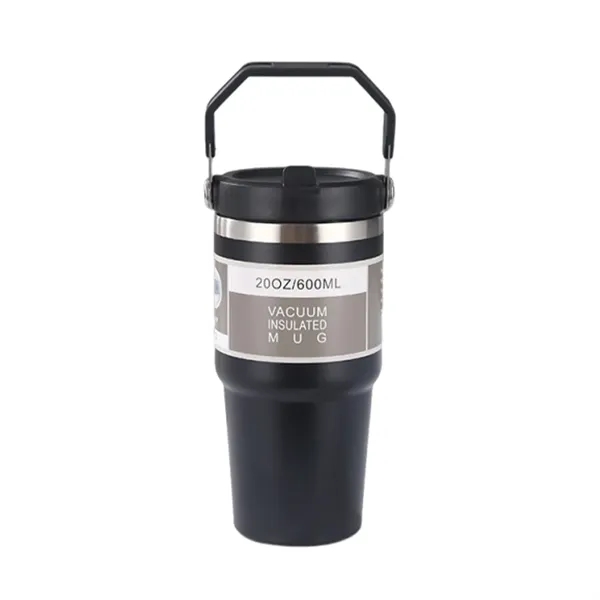 Double-Wall Insulated Thermal Tumbler with Handle, 20 oz. - Double-Wall Insulated Thermal Tumbler with Handle, 20 oz. - Image 0 of 10