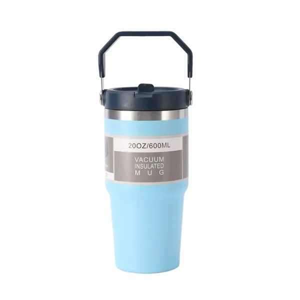 Double-Wall Insulated Thermal Tumbler with Handle, 20 oz. - Double-Wall Insulated Thermal Tumbler with Handle, 20 oz. - Image 1 of 10
