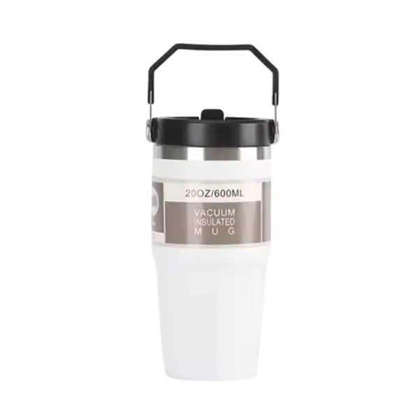 Double-Wall Insulated Thermal Tumbler with Handle, 20 oz. - Double-Wall Insulated Thermal Tumbler with Handle, 20 oz. - Image 8 of 10