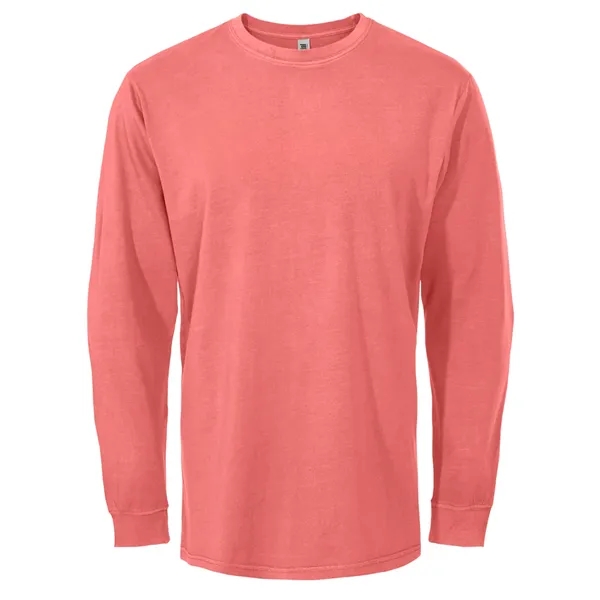 Unisex garment dyed long sleeve t-shirt - Unisex garment dyed long sleeve t-shirt - Image 6 of 8